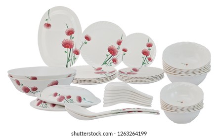 Crockery Sets On White Background Stock Photo 1263264199 | Shutterstock