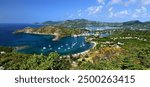 Crocodile headland and English harbour of Antigua