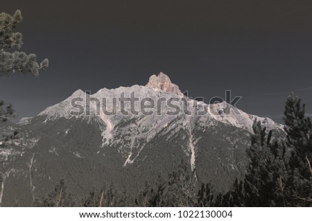 Similar – Image, Stock Photo Karwendl in der Wintersonne