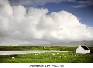 A Croft On The Isle Of Skye In Scotland, Great Britain UK