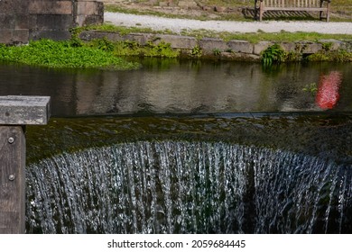 The Cromford Mill Waterfall Taken With Fast Shutter Speed.