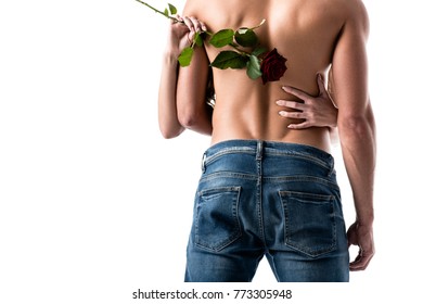 Cropped Back View Sensual Half Naked Stock Photo Shutterstock