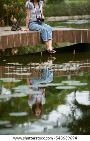 Similar – Image, Stock Photo headless. Legs Feet 1