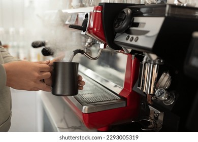 Cropped man preparing hot drink - Powered by Shutterstock