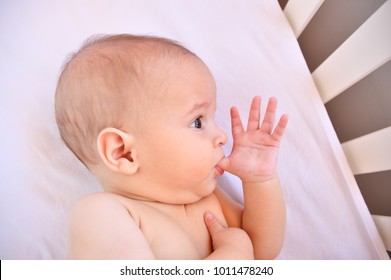 Cropped shot of an adorable baby boy taking a nap - Powered by Shutterstock