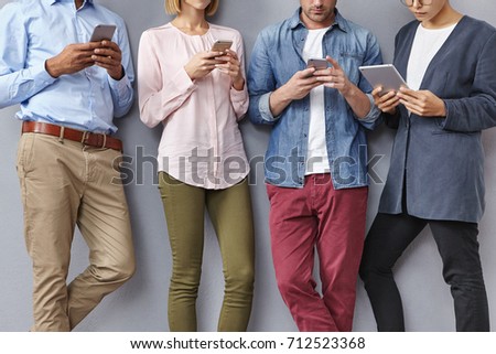 Similar – Image, Stock Photo addiction to tablets