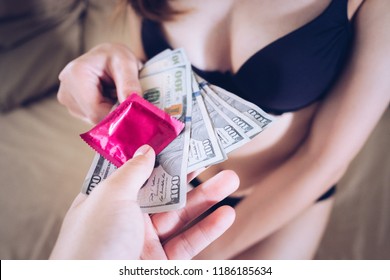 They are offering her money for sex