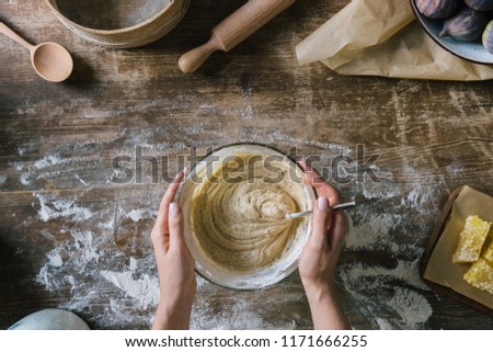 Similar – Image, Stock Photo Bread sardines fish Food