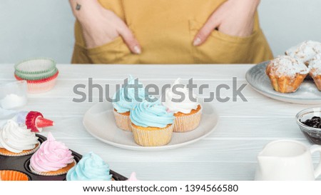 Similar – Foto Bild Herstellung von Muffins für die Weihnachtszeit