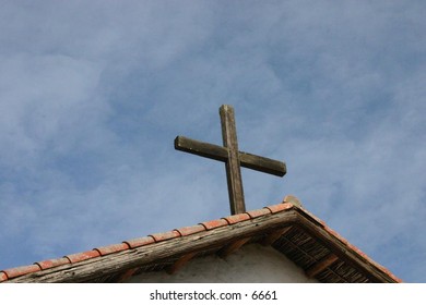 cross atop a steeple