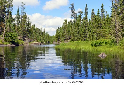 Cross Bay Lake In The Boundary Waters In Minnesota