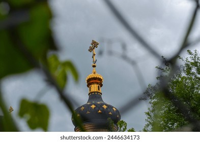 cross, dome on the church, easter, Liturgy in the church
