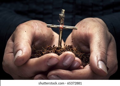 Cross in the hands