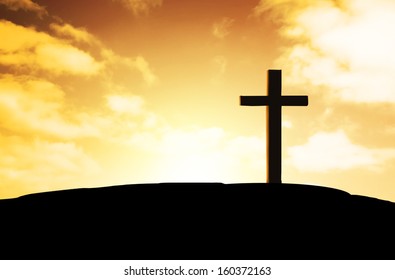  cross on a hill