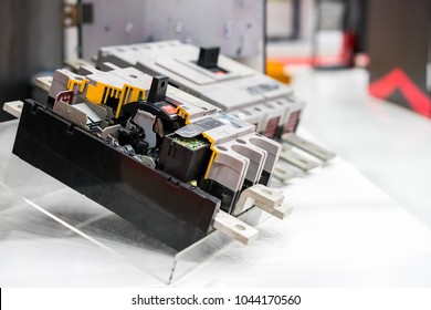 Cross Section Of Circuit Breaker Switch For Control Electric High Power For Industrial On Shelf