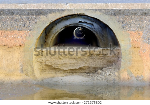 Cross Section Drain Closed Drains Clogged Stock Photo Edit Now