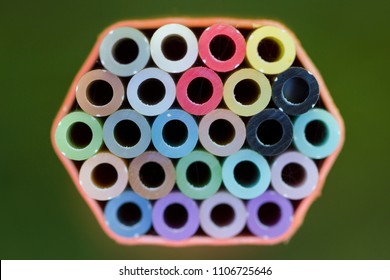 Cross Section Of A Empty Conduit For Fiber Optic Cable