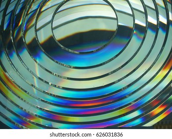 Cross Section Of A Lighthouse Fresnel Lens. 