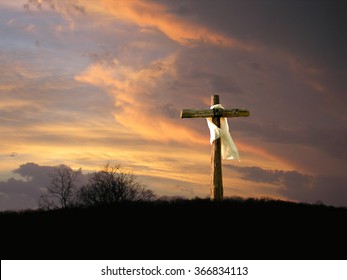 cross with sunrise