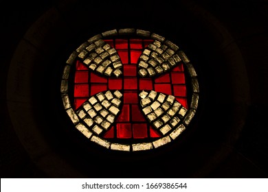 Cross Of Templar In A Church