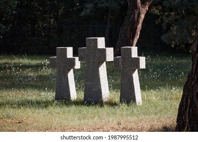 Crosses In The Old Cemetary