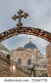 Crosses On The Via Dolorosa Colored