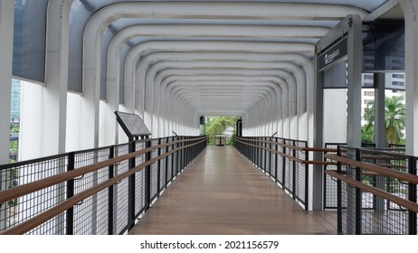 Crossing Bridge For Busway Stop