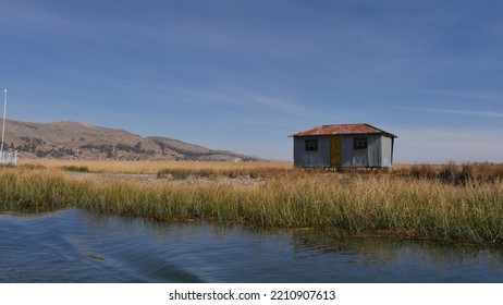 Crossing Lake Titicaca On A Small Boat, In Broad Daylight, With Miles Of Reeds On The Horizon, As Far As The Eye Can See, Path And Navigation