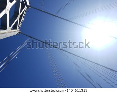 Image, Stock Photo over the bridge New York