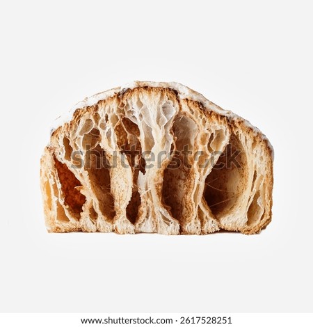 A CrossSection of Artisan Bread Offering a Visual Display of