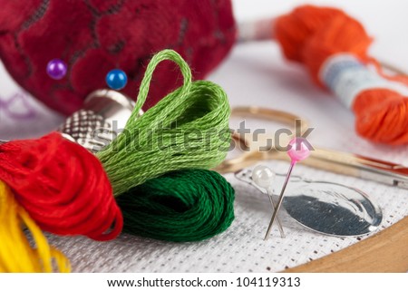 cross-stitch set