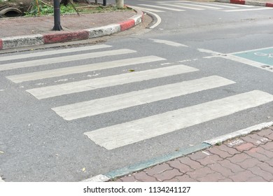 Crosswalk Street On Road