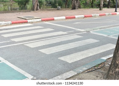 Crosswalk Street On Road