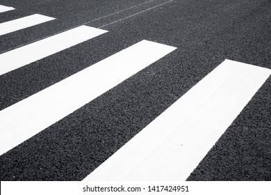 Crosswalk Zebra Crossing Intersection Asphalt Roads Stock Photo ...