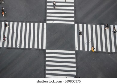 crosswalk,top view