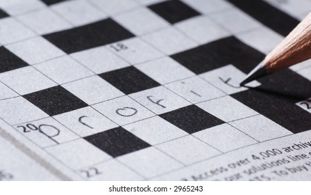 Elderly Woman Doing Crossword Puzzle Pencil Stock Photo 335283932 ...