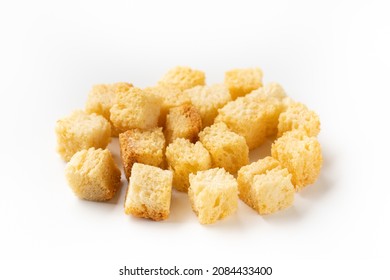 Croutons on a white background
