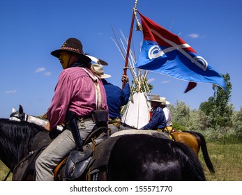 Crow Agency Montanausa June 27 Reenactment Stock Photo 155571770 ...