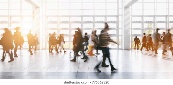 crowd of anonymous Blurred people  - Shutterstock ID 775562320