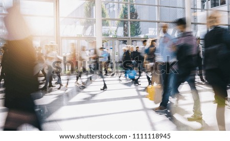 crowd blurred people [[stock_photo]] © 