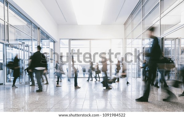 crowd of blurred\
people