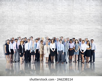 Crowd Business People Colleague Community Togetherness Team Concept