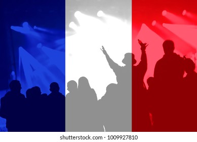 Crowd Football Soccer Fans Raised Arms Stock Photo 1009927810 ...