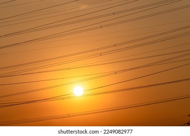 Crowd High Voltage Electrical Cable