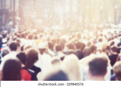 Crowd of people - Shutterstock ID 329840576