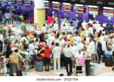 Crowd Of People At Airport