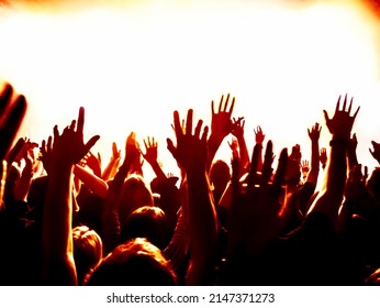 Crowd People Dancing Concert Stock Photo 2147371273 | Shutterstock