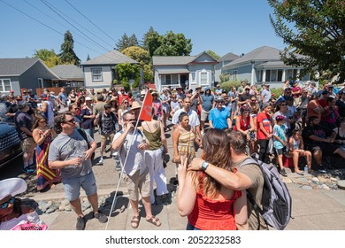 Crowd Of People At Napa Porch Fest 2019 