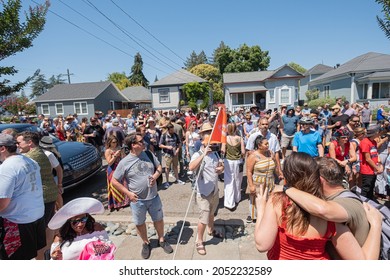 Crowd Of People At Napa Porch Fest 2019 