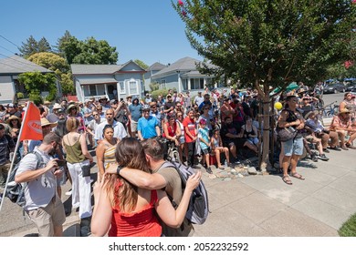 Crowd Of People At Napa Porch Fest 2019 